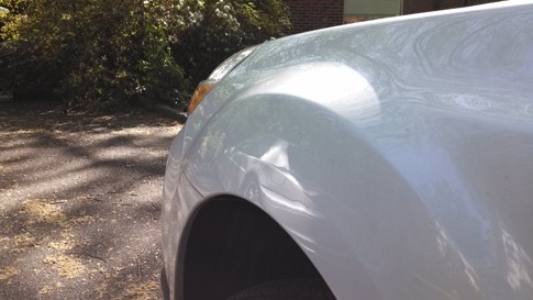 Subaru fender after PDR